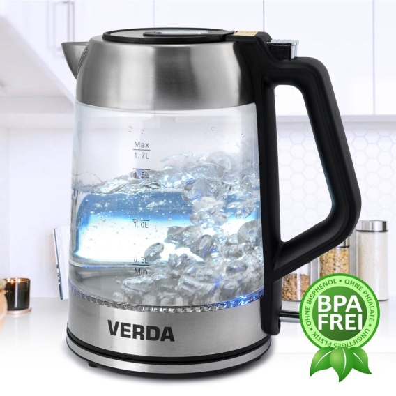 Bosch TWK7500K Draadloze waterkoker, automatische uitschakeling, oververhittingsbeveiliging, kalkfilter, 1,7 l, 2200 W, roze Bosch TWK7500K Draadloze waterkoker, automatische uitschakeling, oververhittingsbeveiliging, kalkfilter, 1,7 l, 2200 W, roze